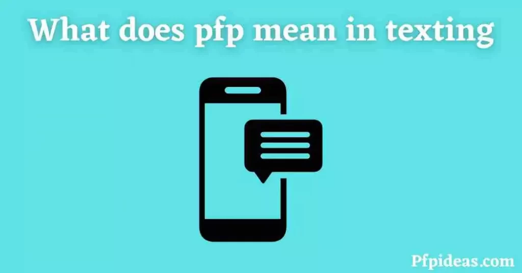 What does pfp mean in texting